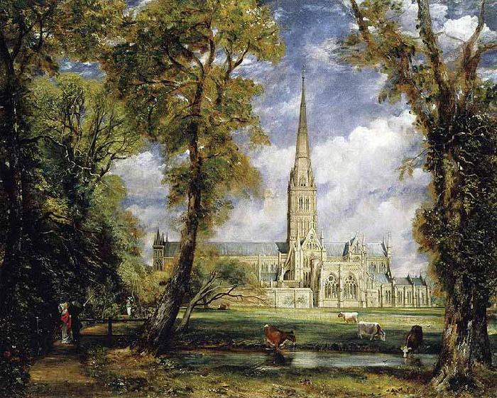 John Constable Salisbury Cathedral from the Bishop s Grounds China oil painting art